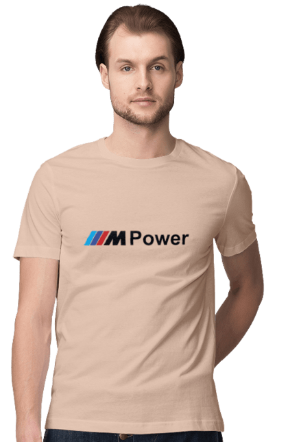 Футболка чоловіча з принтом "Mpower БМВ". Бмв, м серія, машини. 2070702