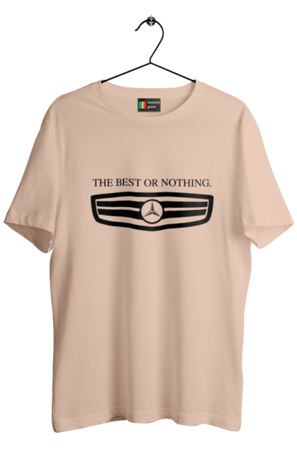 Футболка чоловіча з принтом "The best or nothing". Mercedes, машини, мерседес. 2070702