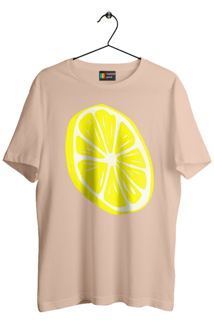Футболка чоловіча з принтом "Лимон". Великий, лимон, яскравий. 2070702