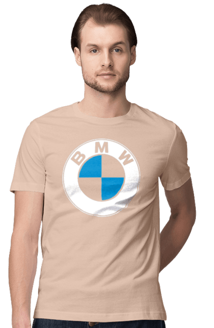 Футболка чоловіча з принтом "Bmw Logo". Бмв, машини. 2070702