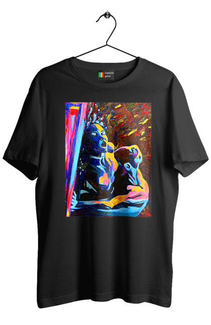 Футболка чоловіча з принтом "Пристрасть". Картина, секс. 2070702