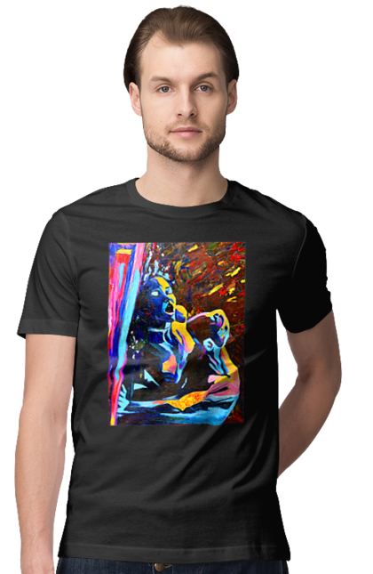 Футболка чоловіча з принтом "Пристрасть". Картина, секс. 2070702