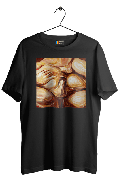 Футболка чоловіча з принтом "Груповий секс". Груповий, картина, секс. 2070702