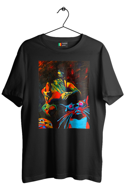 Футболка чоловіча з принтом "Секс коти". Картина, коти, секс. 2070702