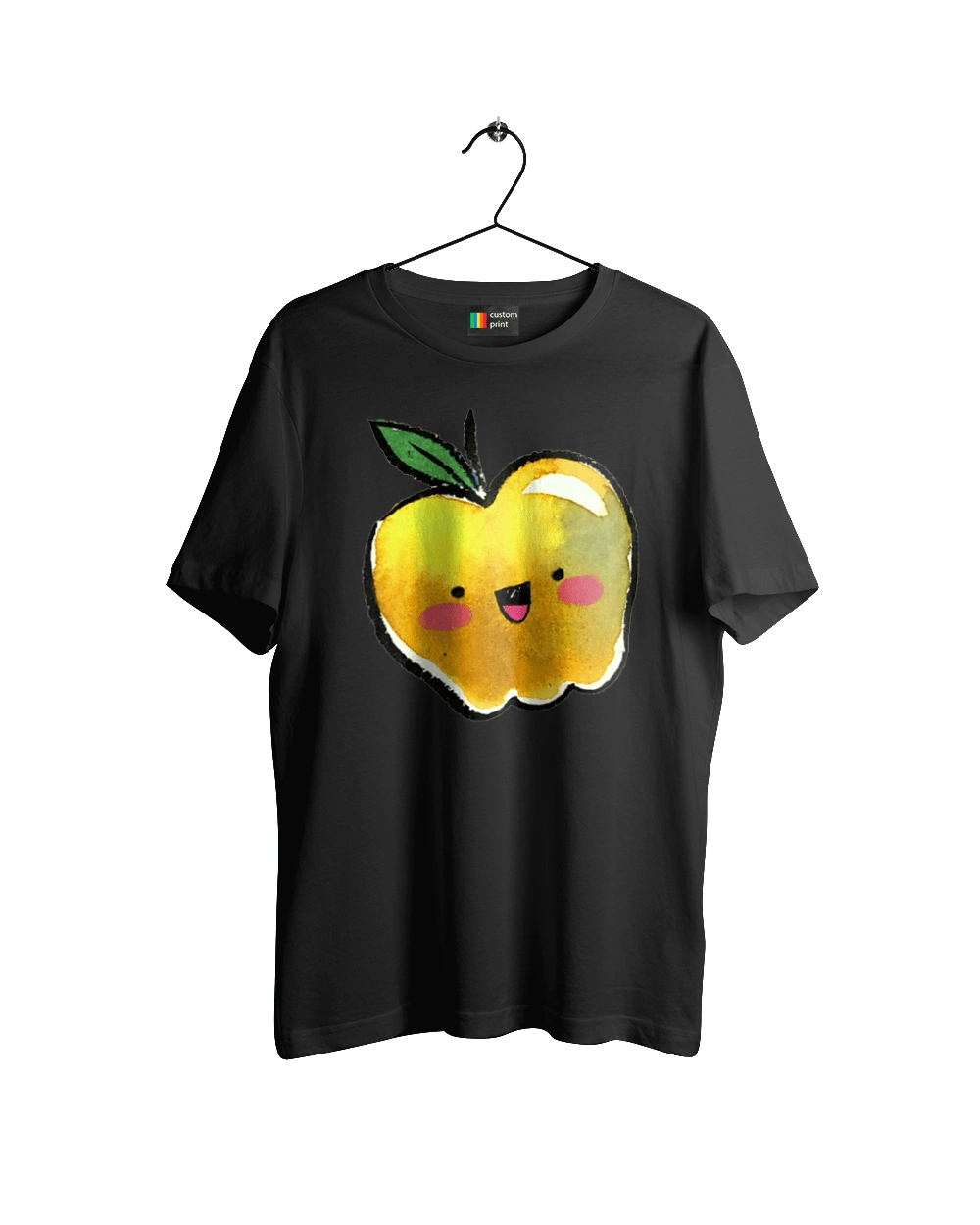 Cute yellow apple