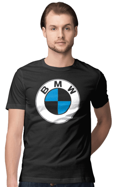 Футболка чоловіча з принтом "Bmw Logo". Бмв, машини. 2070702