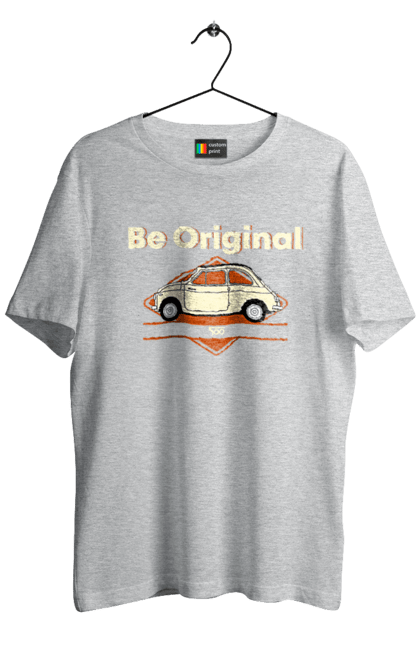 Men`s t-shirt with prints Fiat 500. Auto, fiat, machine. 2070702