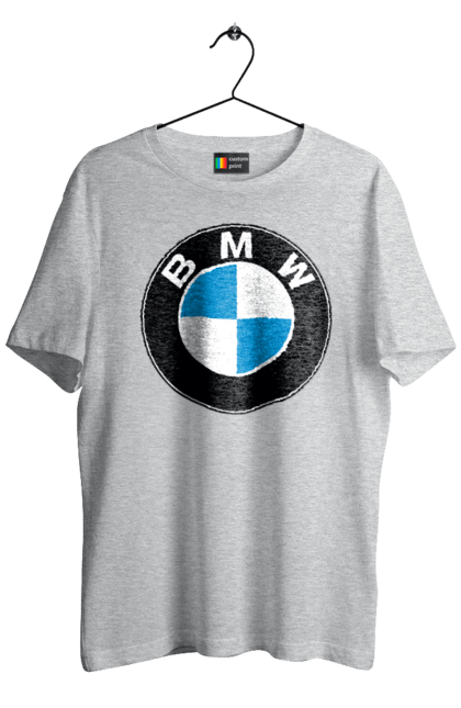 Футболка мужская с принтом Bmw Logo. Бмв, машины. 2070702