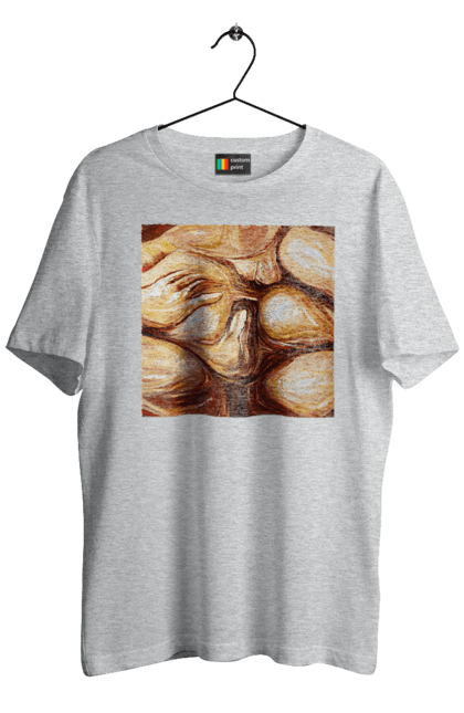 Футболка мужская с принтом Групповой секс. Груповой, картина, секс. 2070702