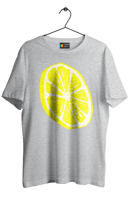 Футболка чоловіча з принтом "Лимон". Великий, лимон, яскравий. 2070702