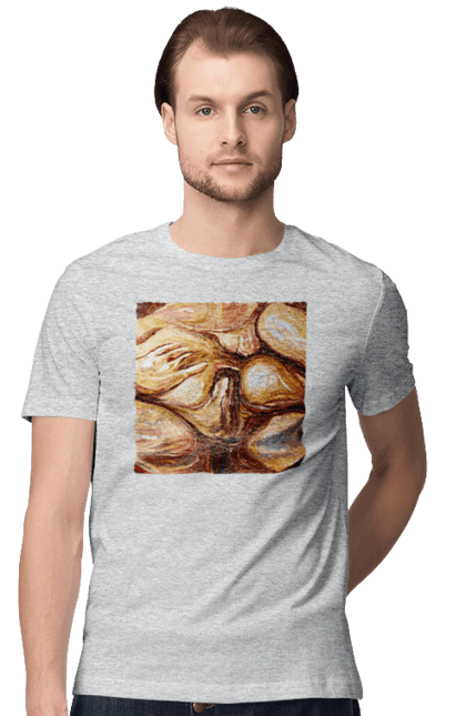 Футболка мужская с принтом Групповой секс. Груповой, картина, секс. 2070702