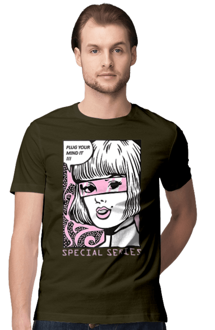 Футболка чоловіча з принтом "Попарт". Попарт. 2070702