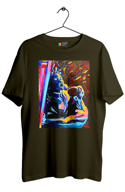 Футболка чоловіча з принтом "Пристрасть". Картина, секс. 2070702