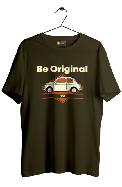 Футболка чоловіча з принтом "Fiat 500". Авто, машина, фіат. 2070702