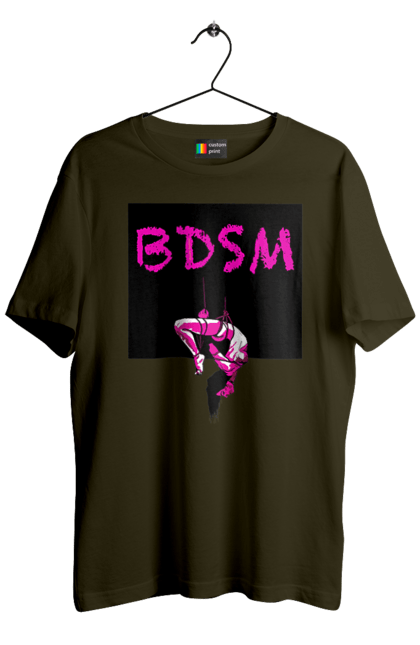 Футболка чоловіча з принтом "15". Бдсм, подвешивание. 2070702
