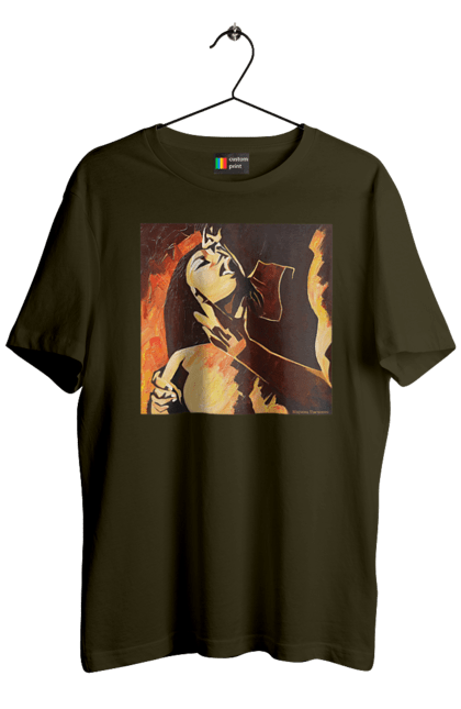 Футболка чоловіча з принтом "Страсна жінка". Жінка, картина, секс. 2070702