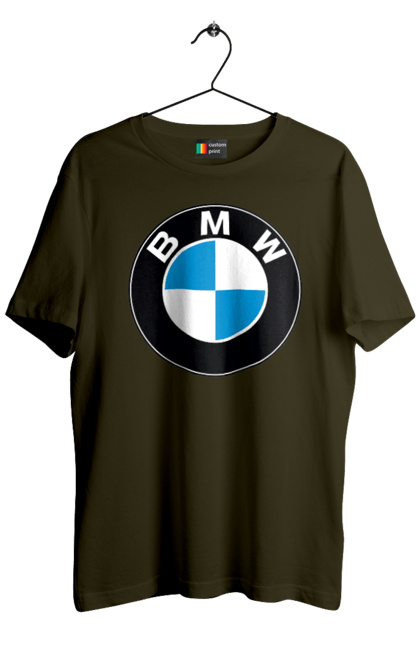 Футболка мужская с принтом Bmw Logo. Бмв, машины. 2070702