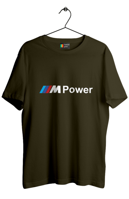 Футболка мужская с принтом Mpower БМВ. Бмв, м серия, машины. 2070702