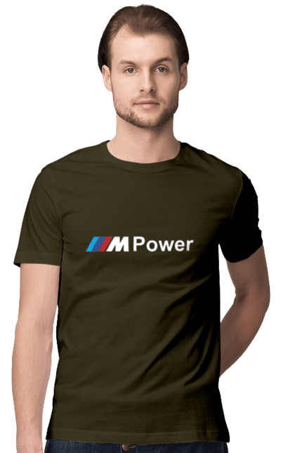 Футболка мужская с принтом Mpower БМВ. Бмв, м серия, машины. 2070702