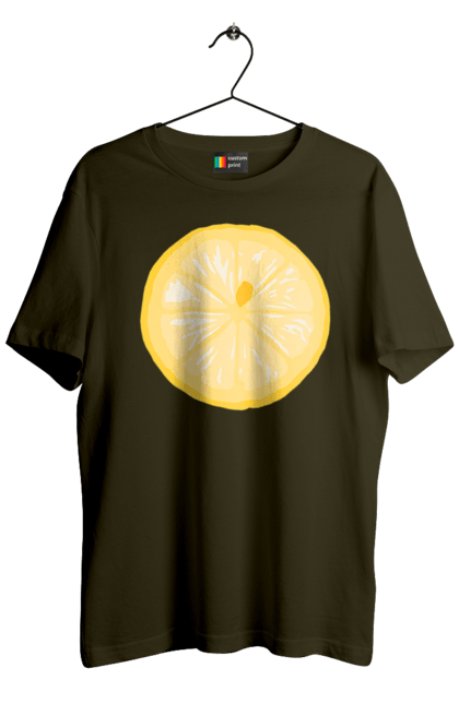 Футболка чоловіча з принтом "Круглий лимон". Лето, лимон. 2070702