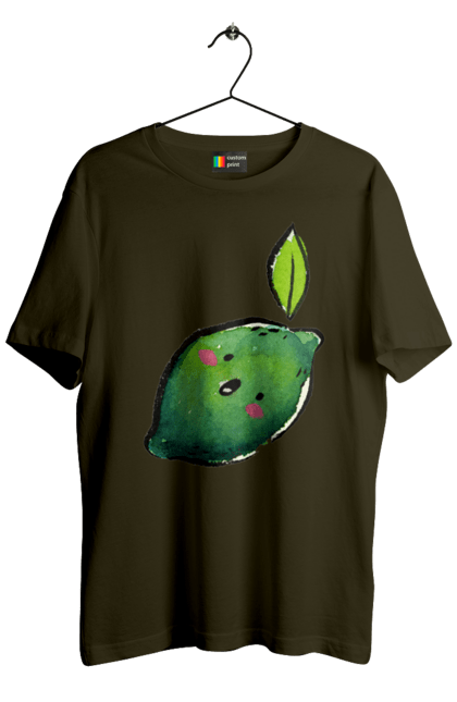 Футболка чоловіча з принтом "Любий лайм". Лайм, літо, любий, посмішка. 2070702