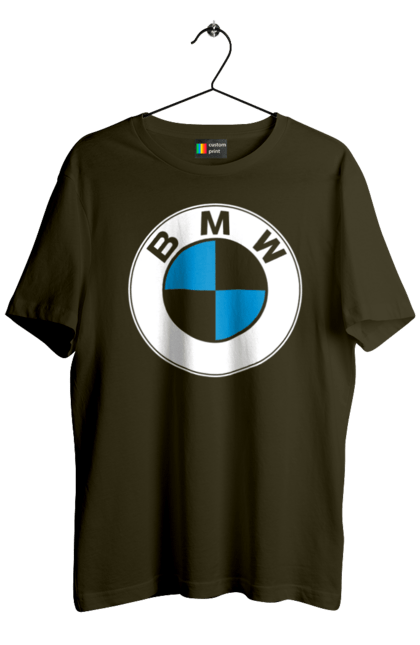 Футболка мужская с принтом Bmw Logo. Бмв, машины. 2070702