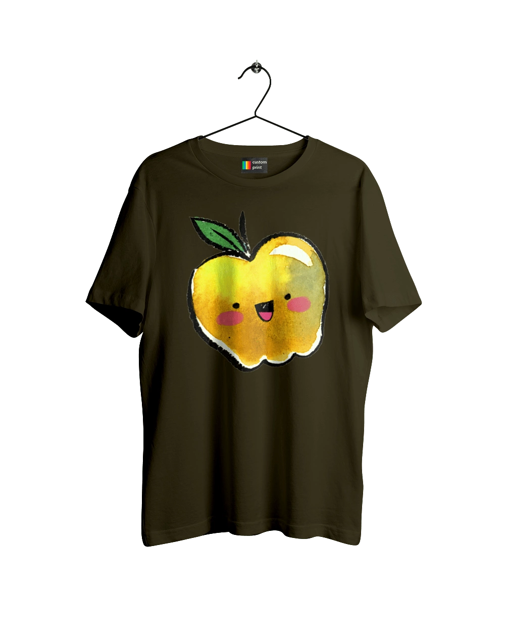 Cute yellow apple