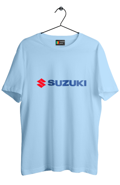Men`s t-shirt with prints Suzuki 3 Redblue. Auto, logo, suzuki. 2070702