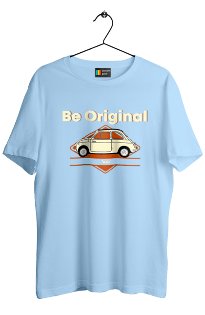 Men`s t-shirt with prints Fiat 500. Auto, fiat, machine. 2070702