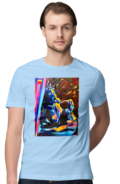 Футболка чоловіча з принтом "Пристрасть". Картина, секс. 2070702