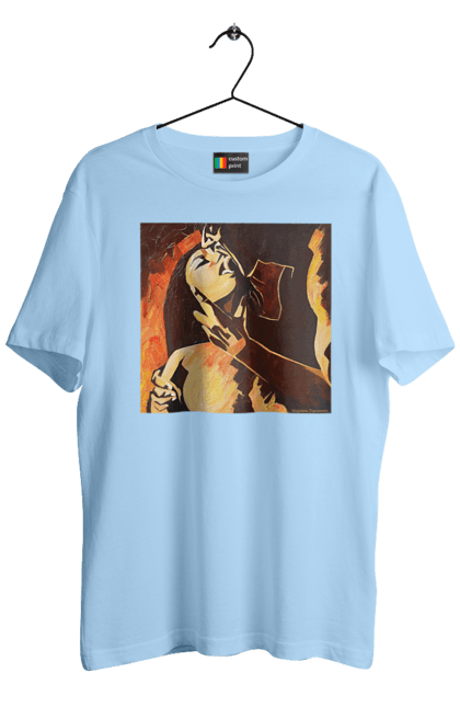 Футболка чоловіча з принтом "Страсна жінка". Жінка, картина, секс. 2070702