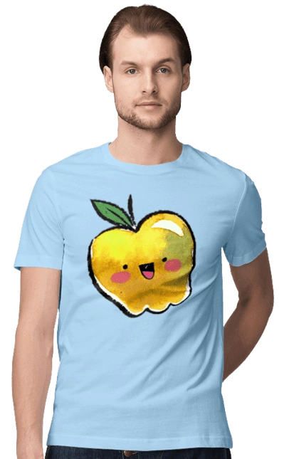 Cute yellow apple