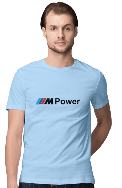 Футболка мужская с принтом Mpower БМВ. Бмв, м серия, машины. 2070702
