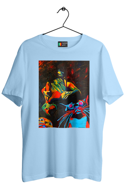 Футболка чоловіча з принтом "Секс коти". Картина, коти, секс. 2070702