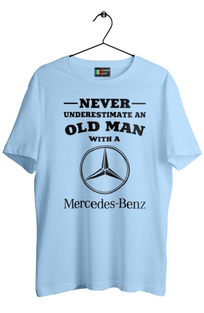 Футболка мужская с принтом Never underestimate. Машины, мерседес. 2070702