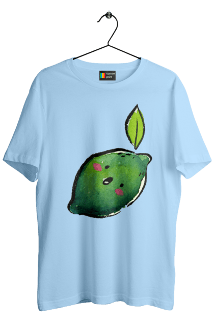 Футболка чоловіча з принтом "Любий лайм". Лайм, літо, любий, посмішка. 2070702