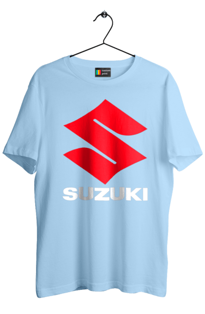 Men`s t-shirt with prints Suzuki Wh. Auto, logotype, machine, suzuki. 2070702