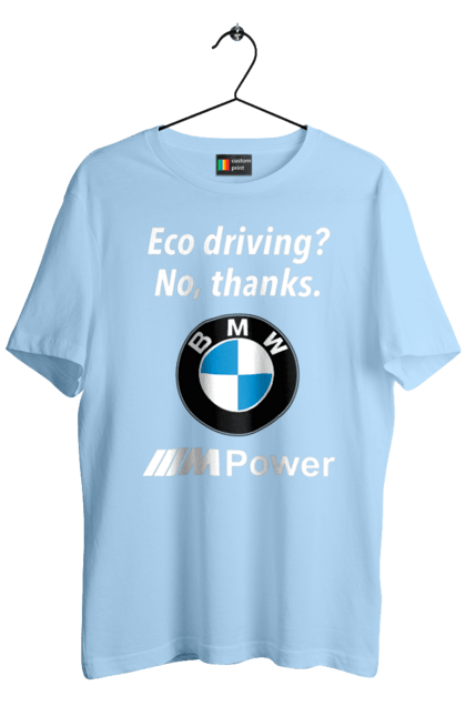 Футболка чоловіча з принтом "Mpower3 Wh". Бмв, електрокар, машини. 2070702