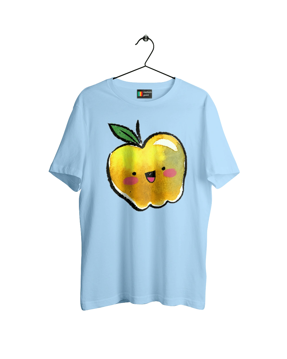 Cute yellow apple