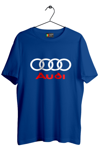Футболка чоловіча з принтом "Ауді логотип". Ауді, машини. 2070702