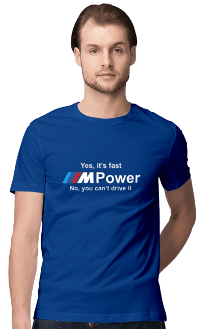 Men`s t-shirt with prints M power white BMW. Bmw, m series. 2070702