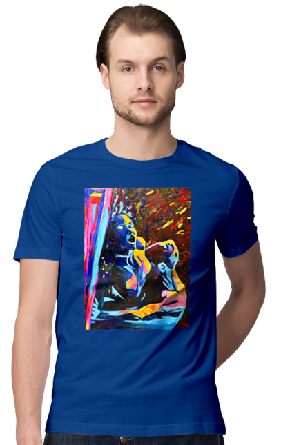 Футболка чоловіча з принтом "Пристрасть". Картина, секс. 2070702