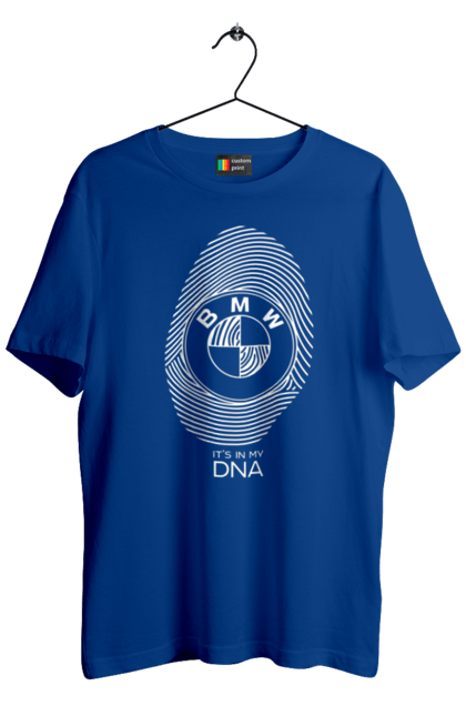 Футболка мужская с принтом БМВ отпечаток. Бмв, машины, отпечаток. 2070702