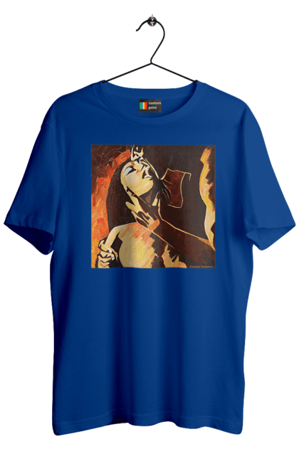 Футболка чоловіча з принтом "Страсна жінка". Жінка, картина, секс. 2070702