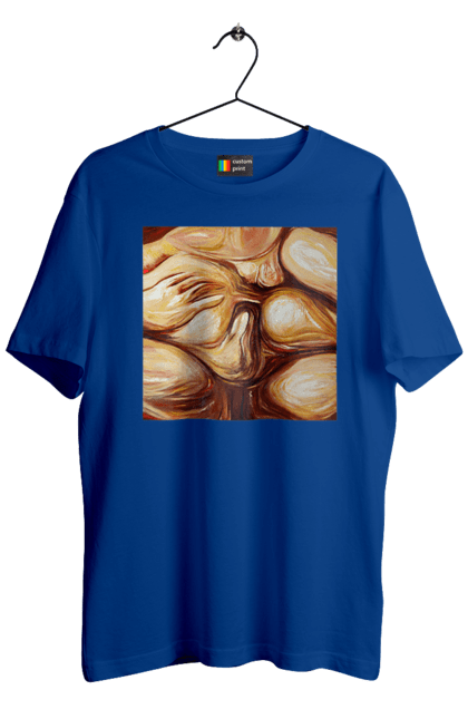 Футболка чоловіча з принтом "Груповий секс". Груповий, картина, секс. 2070702