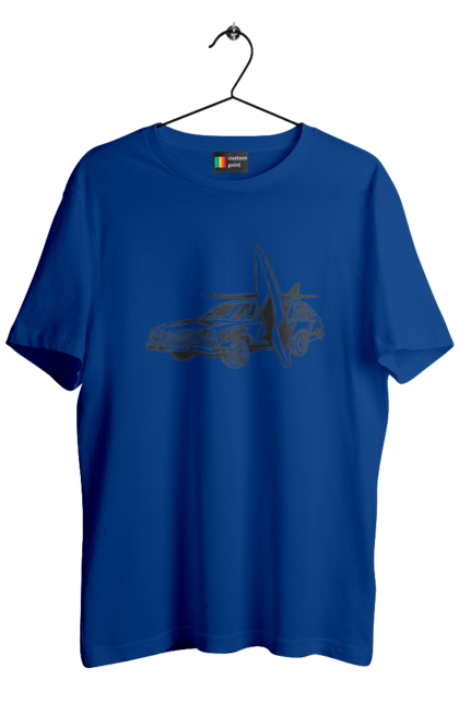 Men`s t-shirt with prints 06 Surf 2. Machine, retro, surfing, vintage. 2070702