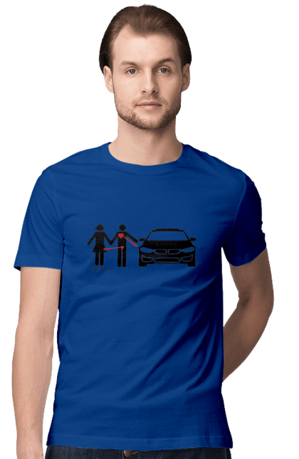 Men`s t-shirt with prints BMW's relationship. Bmw, cars, humor. 2070702
