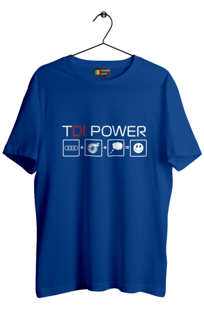Men`s t-shirt with prints TDI Power Audi. Audi, cars. 2070702
