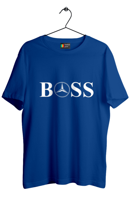 Men`s t-shirt with prints the boss of mercedes. Boss, cars, mercedes. 2070702