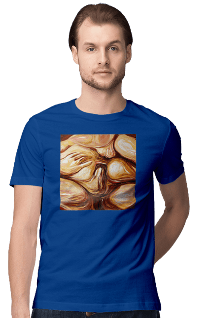 Футболка чоловіча з принтом "Груповий секс". Груповий, картина, секс. 2070702